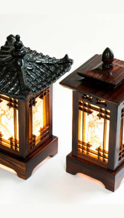 四角瓦灯 & 四角塔灯