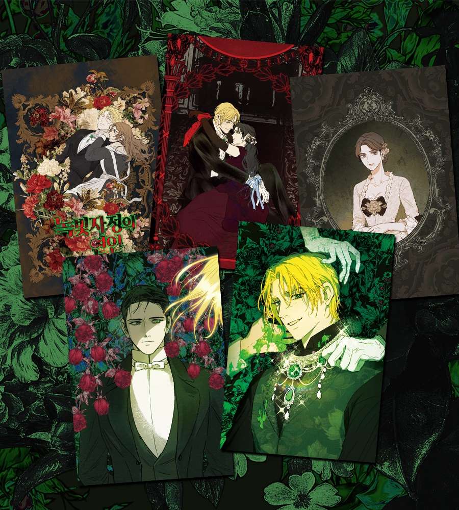 [Green Light Midnight Romance] Webtoon Postcard Set (6 Types) | Webtoon Goods