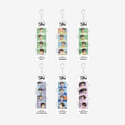 2PM 4CUT PHOTO HOLDER KEYRING SET - It's 2PM