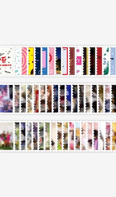 TWICE EXHIBITION STAMP STICKER - TWICE 7TH ANNIVERSARY