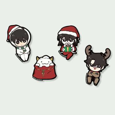 Santa Wood Magnet